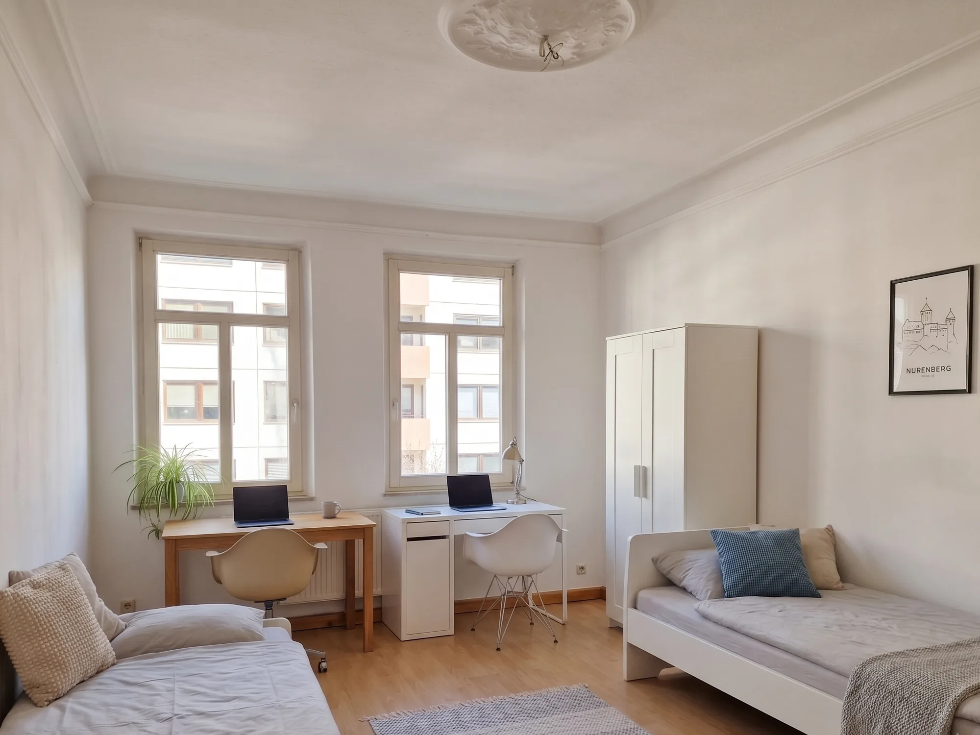 Möblierter Shared Room in reiner Mädchen-WG nahe U-Bahn Sündersbühl | All-Inclusive Studenten-WG